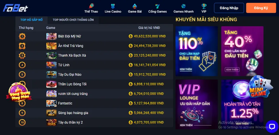 Hình ảnh các loại trò chơi phổ biến tại 69vin game bài